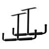 2 pezzi/confezione ganci portaoggetti per soffitto resistenti per appendere legname, scale, attrezzi e altri oggetti ingombranti (nero)