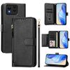 Per Asus Zenfone 11 Ultra Multi-Card Slots Zipper Wallet Custodia in pelle per telefono (nero)
