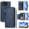 Per Asus Zenfone 11 Ultra Multi-Card Slots Zipper Wallet Custodia in pelle per telefono (blu)