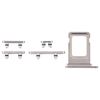 Per iPhone 16 Pro Max Vassoio Scheda SIM Originale + Tasti Laterali (Argento)