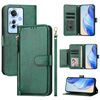 For OPPO Reno11 F 5G Global Multi-Card Slots Zipper Wallet Leather Phone Case(Green)