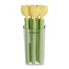 5 pezzi/scatola clip di tenuta per sacchetti di cibo a forma di tulipano clip di tenuta per pane per snack portatile con scatola di immagazzinaggio magnetica (giallo)