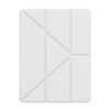For iPad Pro 13 2024 Baseus Minimalist Series Y-shaped Tri-fold Leather Tablet Case(White)