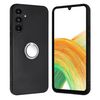 Per Samsung Galaxy S23 FE 5G Custodia per telefono in TPU con supporto ad anello opaco (argento)