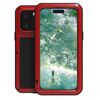 Per iPhone 16 Pro Max LOVE MEI Custodia per telefono antiurto impermeabile antipolvere in metallo (rosso)