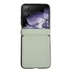 Per Xiaomi Mix Flip Custodia per telefono con struttura in pelle tinta unita con asse magnetico integrato (verde)