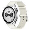 For Xiaomi Watch S4 Press Button 22mm Leather Watch Band(White)