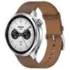 For Xiaomi Watch S4 Press Button 22mm Leather Watch Band(Brown)