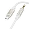 Borofone BL22 Cavo audio AUX Dignity in lega di zinco da 3,5 mm a USB-C / Tipo-C, lunghezza: 1 m (bianco)