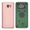 Per Samsung Galaxy S7 SM-G930F Cover posteriore batteria con copriobiettivo fotocamera (oro rosa)