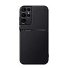Per Samsung Galaxy S21 Ultra 5G Custodia per telefono antiurto magnetica in pelle Litchi a copertura totale (nera)