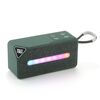 T&G TG685 Mini altoparlante portatile wireless Bluetooth per esterni con luce LED per atmosfera (verde)