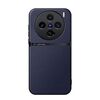 Per vivo X200 Pro mini Custodia per telefono antiurto magnetica in pelle Litchi con copertura completa (blu navy)