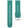Cinturino per orologio in silicone con fibbia in acciaio tinta unita da 20 mm (verde scuro)