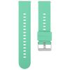 Cinturino per orologio in silicone con fibbia in acciaio tinta unita da 20 mm (verde erba)