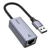 Adattatore Ethernet USB-A a RJ45 hoco UA37 1000 Mbps, lunghezza: 1,2 m (grigio)