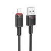 Borofone BX110 Beneficio Cavo dati di ricarica USB 2.4A a 8 pin, lunghezza: 1 m (nero)