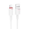 Borofone BX110 Beneficio Cavo dati di ricarica USB 2.4A a 8 pin, lunghezza: 1 m (bianco)