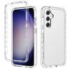 Per Samsung Galaxy S23 FE 5G Custodia antiurto trasparente sfumata in PC + TPU per telefono (trasparente)