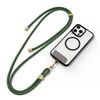DUX DUCIS Garden Series Tile Pattern Lanyard regolabile per telefono a tracolla (verde militare)