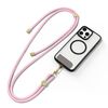 DUX DUCIS Garden Series Tile Pattern Lanyard regolabile per telefono con tracolla (rosa chiaro)