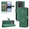 Per vivo iQOO 13 Custodia in pelle magnetica con chiusura magnetica Skin Feel (verde)