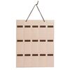 Borsa portaoggetti in feltro per occhiali da vista, borsa portaoggetti per occhiali da sole, borsa appesa dietro la porta, organizer multi-scomparto (Khiki)
