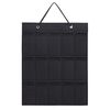 Borsa portaoggetti in feltro per occhiali da vista, borsa portaoggetti per occhiali da sole, borsa appesa dietro la porta, organizer multi-scomparto (nero)