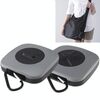 Borsa portaoggetti pieghevole pieghevole girevole creativa Borsa portaoggetti in nylon ecologica di grande capacità portatile, consegna modello casuale (grigio)