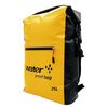 Zaino impermeabile in PVC con doppia tracolla pieghevole per esterni, capacità: 25 litri (giallo)