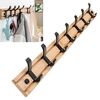 Gancio appendiabiti appendiabiti appendiabiti appendiabiti in legno di moda per soggiorno o guardaroba, dimensioni: 7 ganci