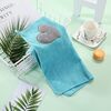 Cucina Carino Amore Cuore modello mano molle del tovagliolo di pulizia del piatto in microfibra Wipe Tovaglia (blu)