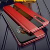 Per Huawei P30 Pro Custodia protettiva Smart Flip in vera pelle (rossa)