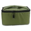 Caso di inserto imbottito DSLR resistente all'acqua Borse da fotocamera impermeabile con cerniera impermeabile (verde militare)