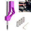 Modifica per auto Aumentare il cambio del cambio Asta di prolunga Regolabile in altezza Leva di regolazione Leva del cambio con adattatori per Honda (viola)