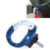 Gancio per borsa durevole in lega di alluminio per moto / bicicletta (blu)