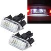 Luce targa 2 PC con 18 lampade SMD-3528 per Toyota, 2W 120LM, 6000K, DC12V (luce bianca)