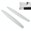 2 pezzi Universale Carrozzeria in fibra di carbonio Paraurti Guard Protector Sticker / Car Crash Bar Paraurti Strisce / Car Crash Strips / Strisce anti-sfregamento / Barra anti-sfregamento (Bianco)