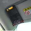 FUDAOCHE Multifunzionale Auto Auto Visiera parasole Occhiali da sole Porta carte di credito Custodia per CD Custodia (nera)