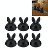 6 PCS CC-941 Supporto per clip per cavi a foro singolo a forma di coniglio, sistema di gestione dei cavi e soluzione per organizzare i cavi