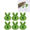 6 PCS CC-941 Supporto per clip per cavo monoforo a forma di coniglio, sistema di gestione dei cavi e soluzione per organizzare i cavi (verde)