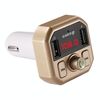 B9 Smart Digital Display Dual USB Caricabatteria da auto Bluetooth con funzione di chiamata in vivavoce (oro)