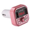 B9 Smart Digital Display Dual USB Caricabatteria da auto Bluetooth con funzione di chiamata in vivavoce (rosa)