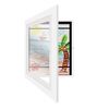 Cornici artistiche in legno per bambini Cornice frontale aperta magnetica per poster Foto Disegno Dipinti Immagini (bianco)