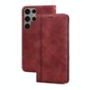 Per Samsung Galaxy S23 Ultra 5G Custodia per telefono in PU con vibrazione orizzontale magnetica aziendale smerigliata (marrone)
