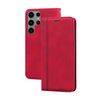 Per Samsung Galaxy S23 Ultra 5G Custodia per telefono in PU con vibrazione orizzontale magnetica aziendale smerigliata (rosso)