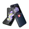 Per Samsung Galaxy Z Flip5 5G Litchi Texture Card Slot Custodia per telefono (blu)