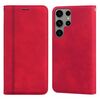Per Samsung Galaxy S24 Custodia per telefono in PU magnetica ultra satinata business con vibrazione orizzontale (rossa)