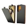 Custodia in pelle con chiusura verticale per Samsung Galaxy S24 Ultra 5G con slot per schede (nero)