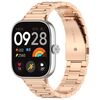 Per cinturino per orologio in metallo in acciaio inossidabile con tre perline Xiaomi Mi Band 8 Pro (oro rosa)
